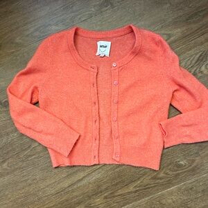 Orange Aerie cardigan